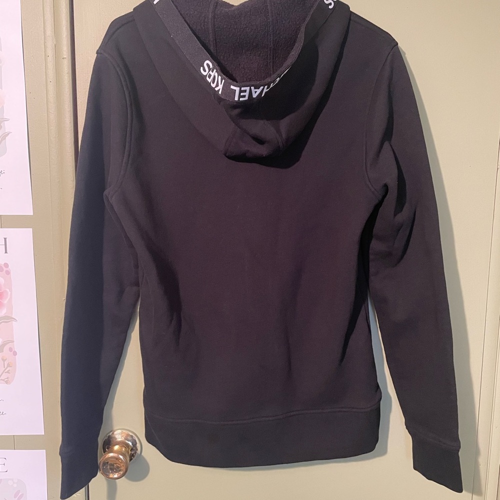 Michael Kors Black Full Zip-Up Hoodie Sz M - Picture 5 of 7